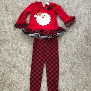 Toddler girl’s Santa Christmas outfit 3T